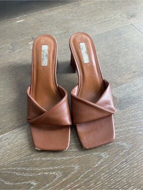 Primark Brown Open Toe Heel